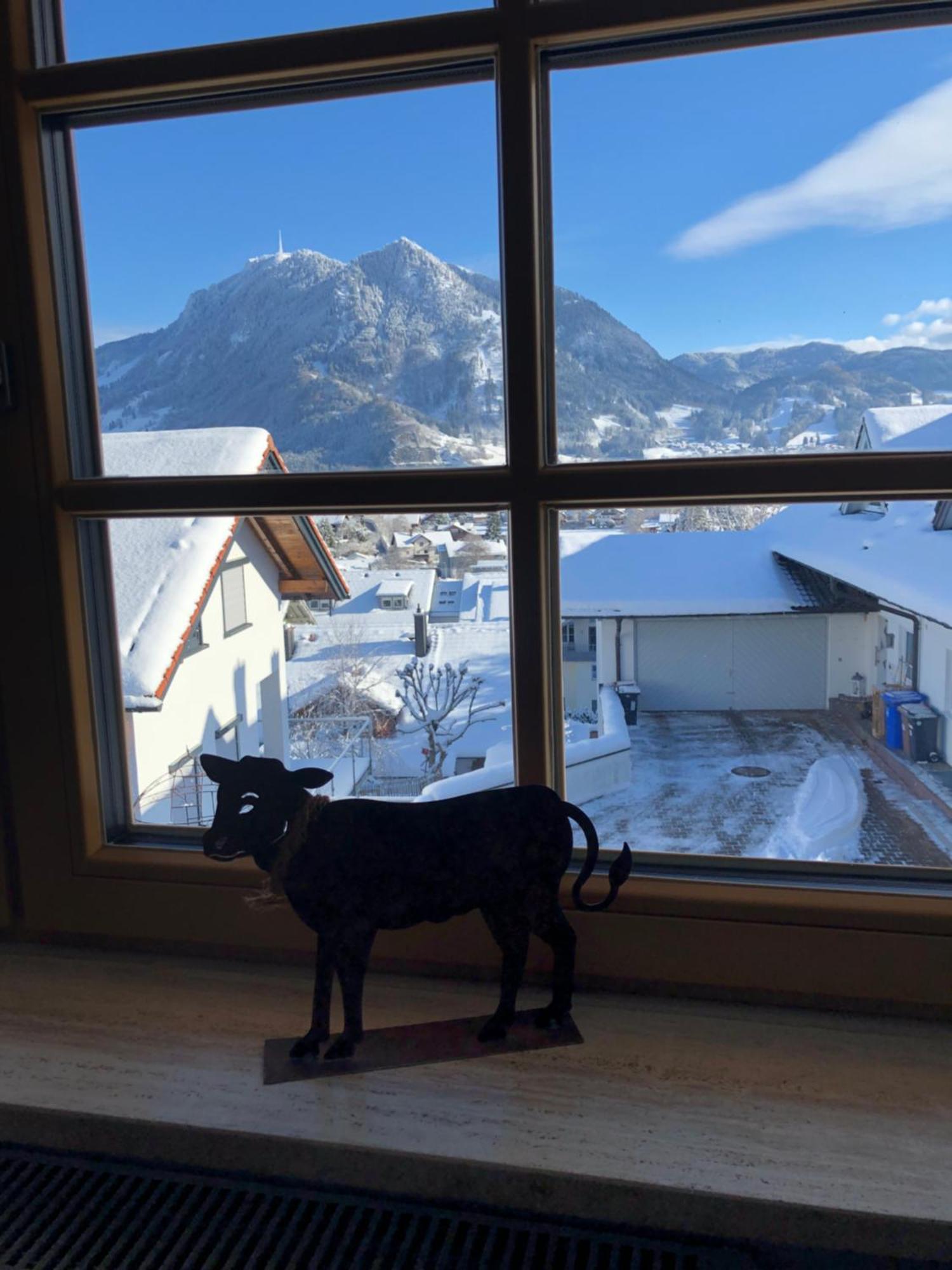 Nagelfluh Hüs – Traumhafte 2-Zimmerwohnung mit Bergblick und Südbalkon Blaichach Exterior foto